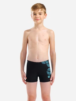 Подростковые плавки-шорты для мальчика Arena Kikko Swim Short 010950-508 152 см Черные (3468337766094)