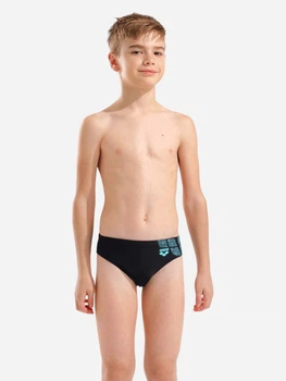 Подростковые плавки для мальчика Arena Kikko Swim Briefs 006723-508 152 см Черные (3468337736530)