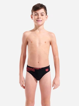 Детские плавки для мальчика Arena Bold Swim Briefs 011815-503 128 см Черный/Коралловый (3468337870166)