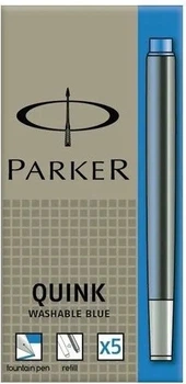Картриджі чорнильні Parker Quink 5 шт. Блакитні 1950383 (3501179503837)