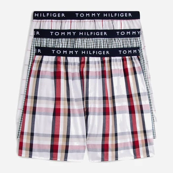 Набор трусов шортов мужских хлопковых Tommy Hilfiger 161258651 M 3 шт Базовый микс (1163344623)