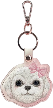 Чохол-брелок Nimmy для AirTag New Big Eyed Pet 2.0 Dog Pink (6971080311796)