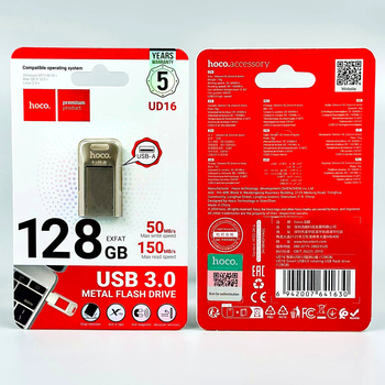 USB флешка 128GB USB3.0 для хранения данных Hoco UD16