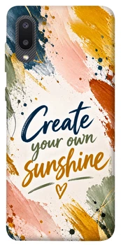 Чехол для Galaxy A02 с принтом Create sunshine