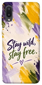 Чехол для Galaxy A02 с принтом Stay wild
