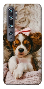 Чехол для Xiaomi Mi Note 10 с принтом Sleepy spaniel