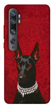 Чехол для Xiaomi Mi Note 10 с принтом Premium doberman