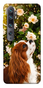 Чехол для Xiaomi Mi Note 10 с принтом Flower spaniel