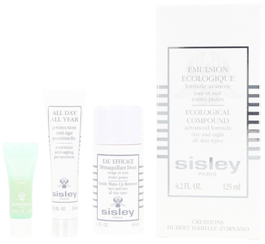 Набір для догляду за обличчям Sisley Ecological Compound Емульсія для обличчя 125 мл + Міцелярна вода 30 мл + Крем для обличчя 10 мл + Маска для шкіри навколо очей 2 мл (3473311140432)