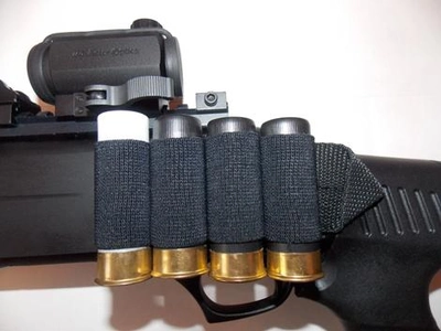 Комплект СайдСеддл (SideSaddle) BML – патронташ на ствольну коробку для дробовика 12 калібру з м'яких матеріалів (тканина) (77772)