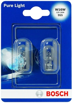 Автолампа Bosch Pure Light W16W 2 шт (1 987 301 049)