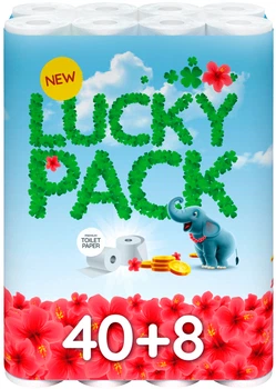 Туалетний папір Ruta Lucky pack 2 шари 48 рулонів (8595027101424)