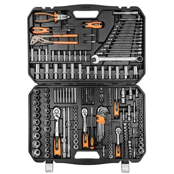Набор инструментов NEO Tools 1/2", 3/8" и 1/4" 233 ед. (08-681)