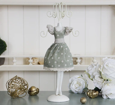 Підставка для прикрас органайзер сукня зелена 14*9*31 см Гранд Презент (GM09-J9021B)