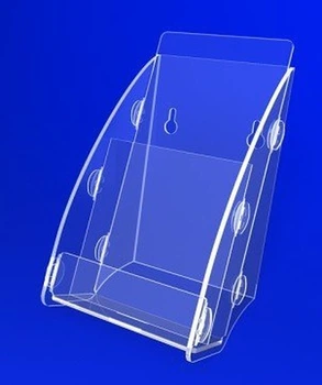 Буклетница под еврофлаер PlasticMarket настольно-навесная с карманом для визиток (PP-151)