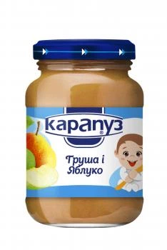 Пюре Карапуз Груша и яблоко, 200 г (259355)