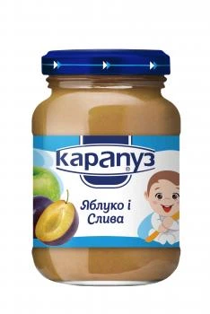 Пюре Карапуз Яблоко и слива, 200 г (093885)