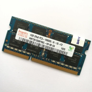 Оперативна пам'ять для ноутбука Hynix SODIMM DDR3 4 Gb 1333 MHz 10600s 2R8 CL9 (HMT351S6BFR8C-H9 N0 AA) Б/У