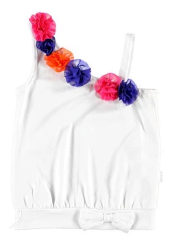 Майка LC Waikiki 104 см Белая (T-shirt girl -126-0)