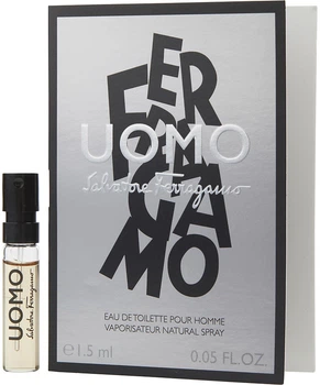 Пробник Туалетна вода для чоловіків Salvatore Ferragamo Uomo 1.5 мл (8052086370043)