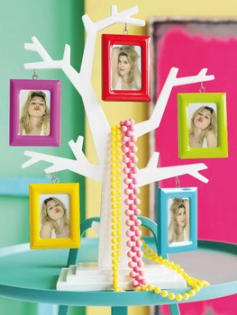 Фоторамка Родовое дерево с разноцветными рамками