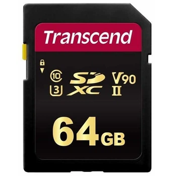 Transcend SDXC/SDHC 700S[Карта пам'яті SD 64GB C10 UHS-II U3 R285/W220MB/s 4K]