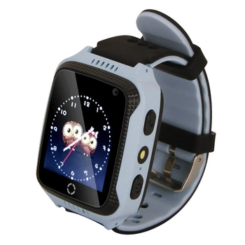 Детские умные часы EWatch M05 с камерой и фонариком + GPS Grey/Black