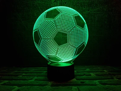 Змінна пластина для 3D світильників "Футбольний м'яч" 3DTOYSLAMP (НЕ НІЧНИК)