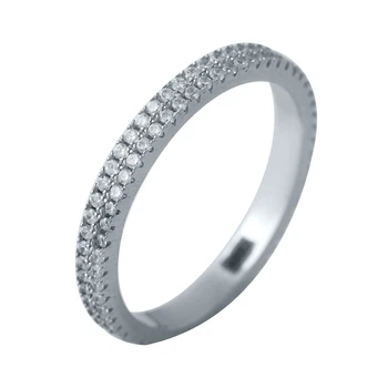 Серебряное кольцо SilverLine с фианитами (2038450) 18 размер