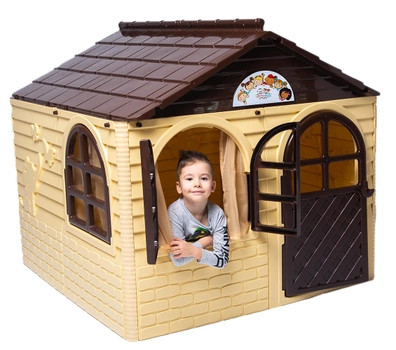 Детский игровой домик Active Baby Бежево-коричневый 129 х 129 х 120 см (01-02550/0202) (4822003280205)