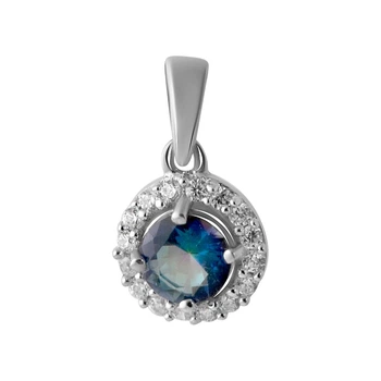 Серебряная подвеска с мистик топазом 0.883ct (2049128)