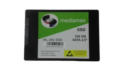Накопитель SSD 250GB Mediamax 2.5 SATAIII TLC (WL 250 SSD) Refurbished наработка до 1%