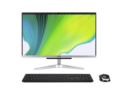 Моноблок Acer Aspire C24-963 (DQ.BERME.006); 23.8" (1920х1080) IPS / Intel Core i5-1035G1 (1.0 - 3.6 ГГц) / RAM 16 ГБ / SSD 512 ГБ / Intel UHD Graphics / без ОП / LAN / Wi-Fi / Bluetooth / веб-камера / кардридер / EndlessOS / черно-серебристый / клавиатур