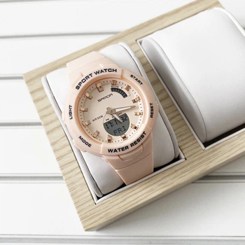 Наручний годинник AlexMosh жіночі Sanda Pink (25554)
