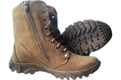Ботинки зимние мужские кожаные Ботинки тактические Winterfrost ZaMisto Еnergy Бежевые (ЗМ WF-800/1) 43
