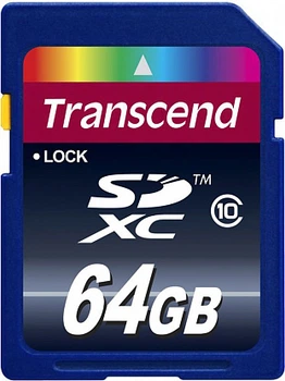 Карта памяти Transcend SDXC/SDHC Class 10 64Gb