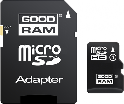 Карта памяти Goodram microSDHC class 4 SD adapter 16Gb