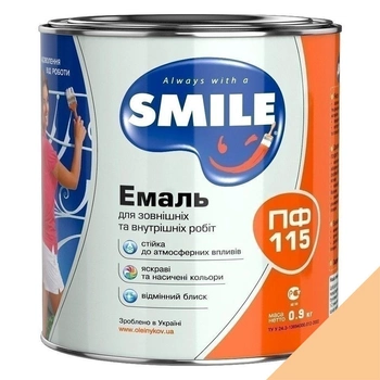 Эмаль алкидная Smile ПФ-115 0,9 кг (кремовый глянец)