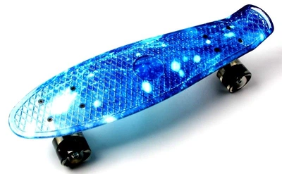 Пенни борд светящиеся колёса Penny Spice 57х15 см Blue