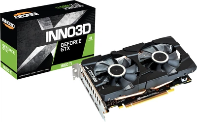 Відеокарта Inno3D GeForce GTX 1660 Ti Twin X2 6Gb GDDR6 (N166T2-06D6-1710VA15), Б/в