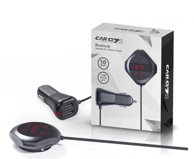 Автомобільний FM трансмітер модулятор GXYKIT Q7S Bluetooth 5.0 MP3 з LCD екраном BLACK