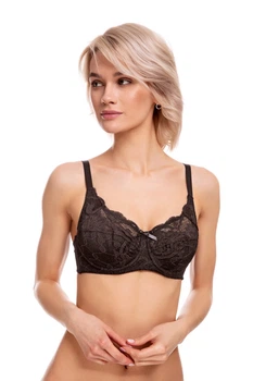 Бюстгальтер с мягкой чашкой ZeBra 70C Чёрный (Black) (62492)
