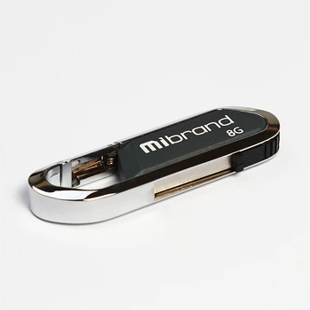 Флеш-накопичувач Mibrand USB 2.0 Aligator 8Gb Grey (MI2.0/AL8U7G)