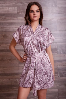 Халат Anabel Arto 48(XL) темно-сиреневый (64022)