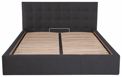 Кровать Двуспальная Chester Comfort 180 х 200 см Мисти Dark Grey С подъемным механизмом и нишей для белья Темно-серая