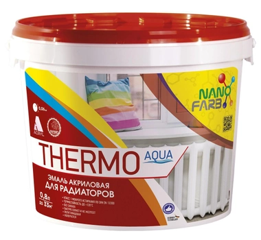 Эмаль для радиаторов Thermo Aqua Nano farb 0.8 л
