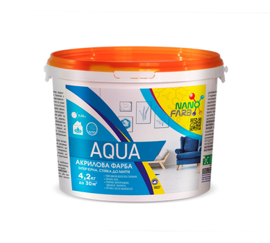 Интерьерная краска Nanofarb Aqua 4.2 кг