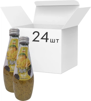 Упаковка напою Magic Fruit Смак манго з насінням чіа 0.29 л х 24 пляшки (8859022407555)