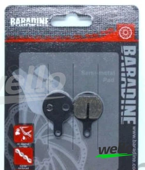 Колодки тормозные велосипедные (дисковые) Baradine DS-46+SP-46 KL