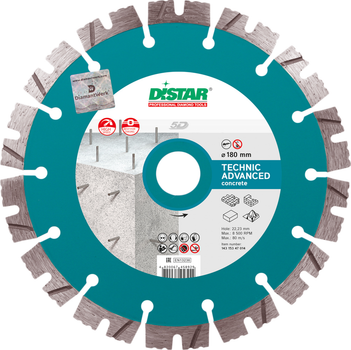 Круг алмазный отрезной Distar Technic Advanced 1A1RSS/C3-H 180 x 22.22 Сегментный (14315347014)